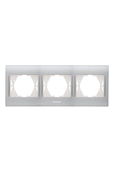 PANASONIC Rama triplă inox mat dore - Thea Blu
