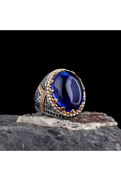 Senin Silver 925 Ayar Bronz Motifli Erkek Gümüş Yüzük