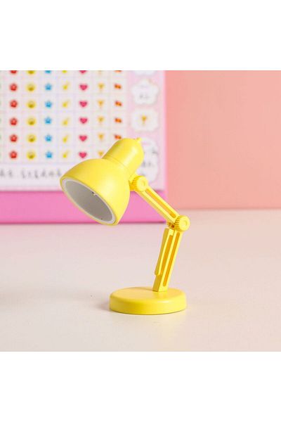 Choice Yellow LED mini desk lamp creative portable night light with clip student dormitory bed bed reading