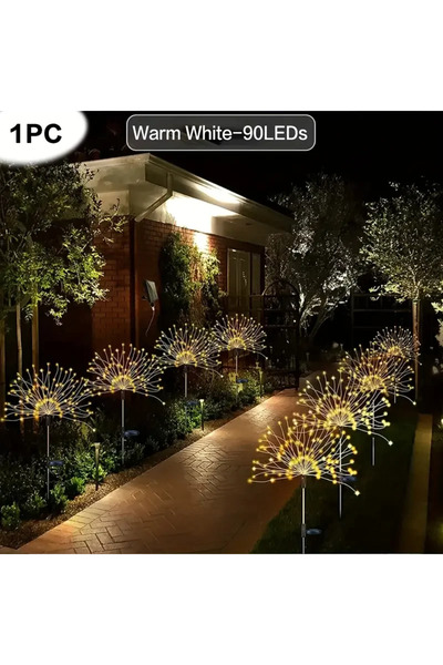 Choice 90 مصباح LED دافئ جديد 200 مصباح LED للألعاب النارية بالطاقة الشمسية ف...