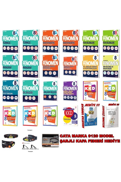 Fenomen Yayıncılık 8.SINIF LGS 2025-2026 MÜFREDAT A VE B SERİSİ SORU BANKASI ...