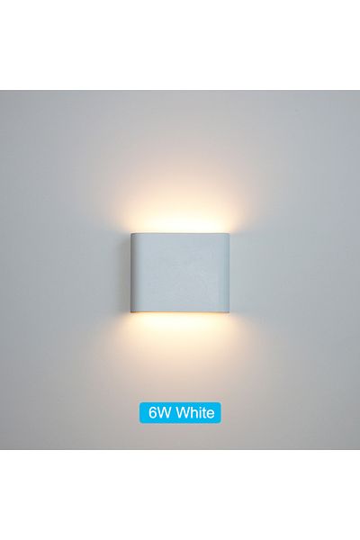 Choice Warm White (2700-3500K) 6W White LED Outdoor Waterproof IP65 Wall Light Porch Garden Wall Lamp & Ind