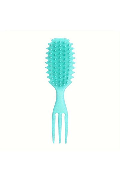 Choice green 3-in-1 Candy Curly Hair Brush - Gentle Detangling Styling Comb for Wet or Dry Curls Reduces Pu