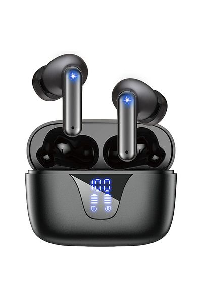 WowStep Casti Wireless, Bluetooth 5.3, Control Atingere, Stereo, Carcasa Magnetica, Microfon, 25 h, Negru