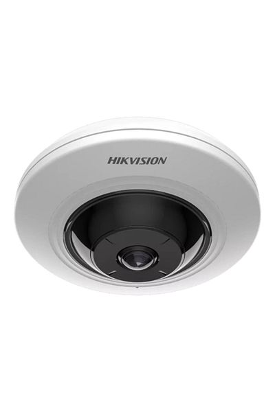 Hikvision Cameră IP Smart Event, Fish Eye, 5MP, obiectiv 1.05mm, IR8m, microfon, alarmă, PoE -DS-2CD2955G0-ISU-1.05mm