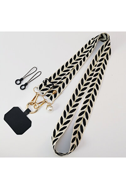 Choice black Long Universal Adjustable Leaf Phone Lanyard for Women Crossbody...