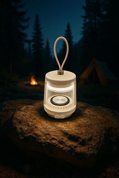 moniev Hag Şarjlı ve Hoparlörlü Kamp Lambası Çok Fonksiyonlu Ses Bombası