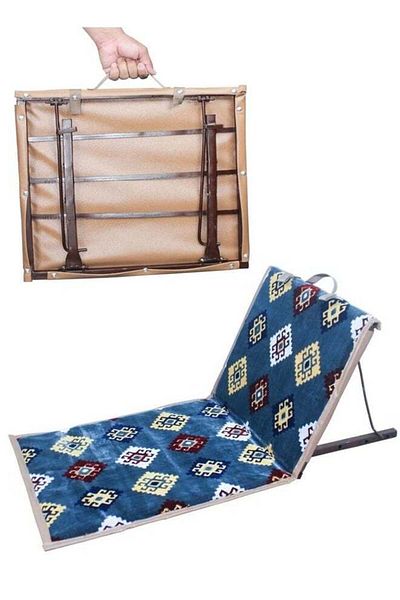 unbranded Kadi One Ground Chair for Camping and Trips with Foldable and Adjustable Backrest 107*6*50 cm