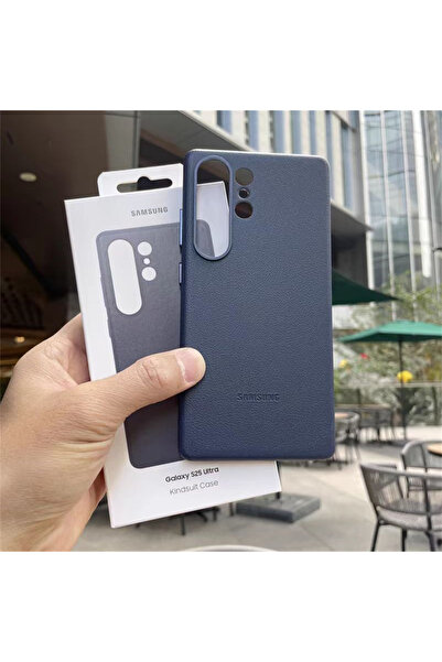 Samsung غطاء حماية جلدي Magsafe لهاتف Galaxy S25 Ultra أزرق داكن