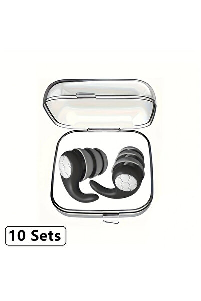 Choice 10 أزواج من سدادات الأذن السوداء من هواك للنوم، مضادة للضوضاء، سدادات ...