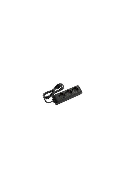 VİKO Multi-Let Triple Socket Grounded Wired C.K. - 1 Meter