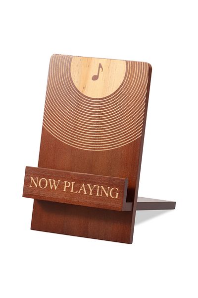 Choice brown Now Playing Vinyl Record Stand Wood Vinyl Record Holder Vintage Record Holder Stand Decorative