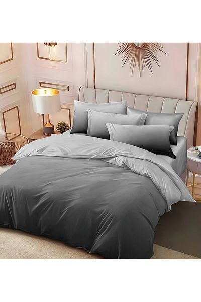 CHIRASO FINET Cotton Bed Linen, Classic Sheet 240x250cm, Duvet Cover 200x230cm, 4 Pillowcases