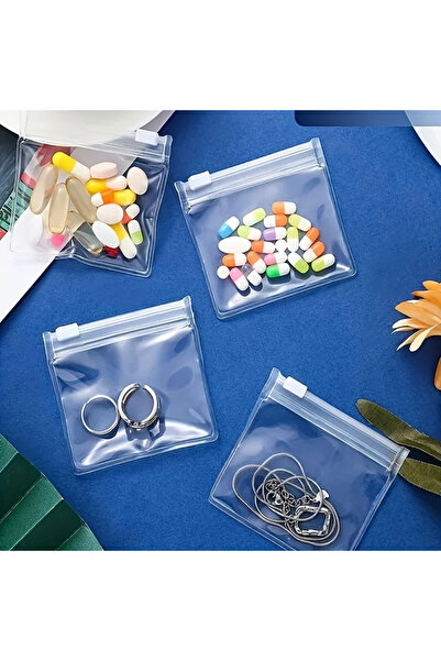 Choice 5Pcs mini transparent carry all storage bags lightweight dust-proof tr...