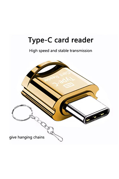 Choice Gold Type C To Micro-SD TF Adapter OTG Card Reader Mini Card Reader Sm...