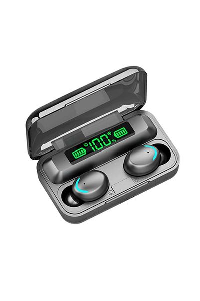 Choice black F9 Wireless Bluetooth Headphones Tws Waterproof Earbuds Earphones Waterproof Noise Reduction B