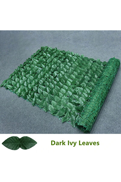 Choice سياج الخصوصية الاصطناعي من أوراق اللبلاب الداكنة مقاس 100×100 سم، سياج...