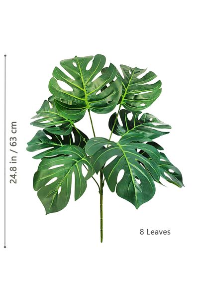 Choice SL-GBY-8Y-63-T13 40-103cm /40.5in Artificial Monstera Plants Fake Palm Tree Plastic Turtle Leaves Gr