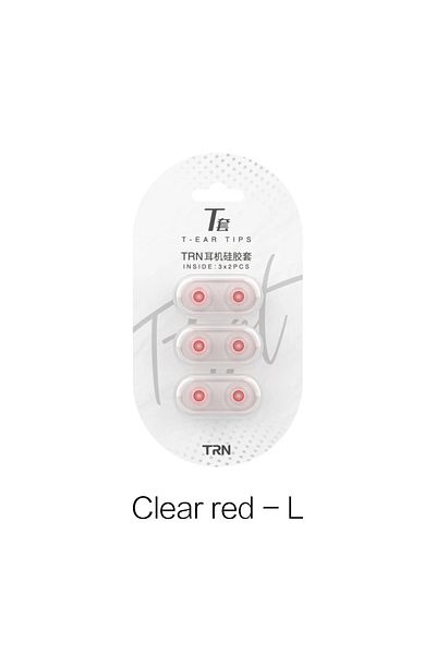 Choice Red L TRN Silicone Ear tips Earphone Eartips T-Tips Ear cup