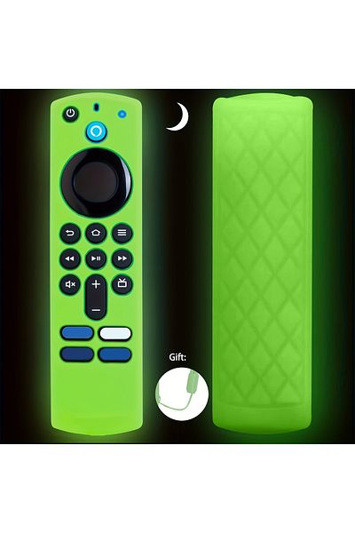 Choice Green 1/2/3 piece Firestick Remote Control Set with Lanyard Glow in the Night, TV 4k Remote Control
