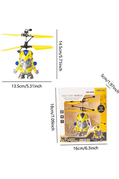 rexa LED Flying Ball Spinner Glow in the Dark - Durable Sturdy Mini Drone Light Up Toy Anti-collision