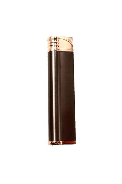 dalimag Metal Gas Lighter, Windproof, Robotic Slim Model, Refillable, Gray, Gift Box,