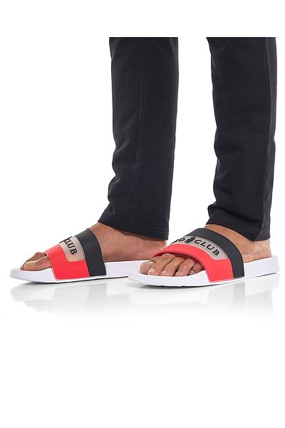 R&B White MENS SLIDERS 40-45