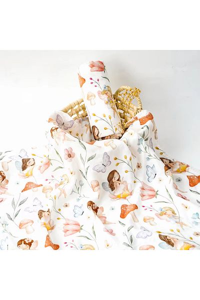 Choice KB013-DP138 HappyFlute 1pc Super Soft Baby Muslin Blanket Digital Print Baby Swaddle Baby Wrap 120