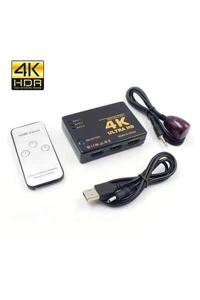 Choice HDTV Switcher 3in1 4K Switcher HDMI-compatible Switch 3 in 1 out HD 1080P Video Cable Splitter 1x3 H