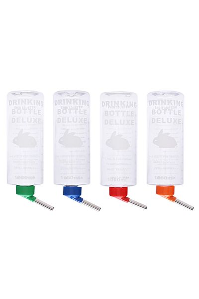 Choice 1pc Random Color 1 pc Random 1000ml Rabbit Drinking Plastic Water Bottle Dispenser Feeder Hanging Pe
