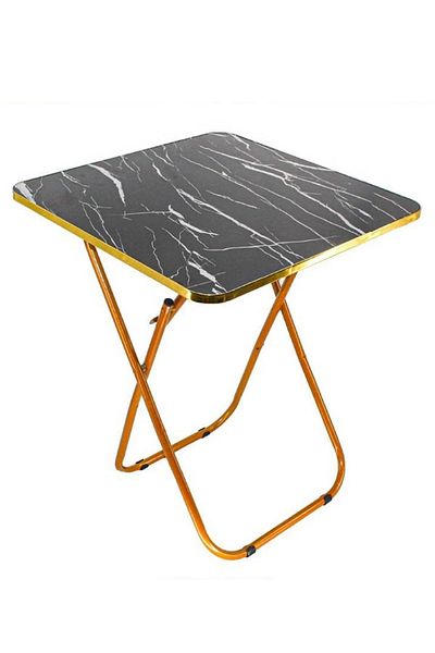 rexa 70cm black iron wood table frame