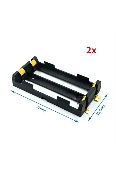 AOKIN 2-18650 1x 2x 4x 18650 SMT Battery Holder 18650 3.7V Battery Box Storage Case Container Power Bank w