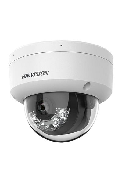 Hikvision Cameră IP, 6MP, AcuSense, obiectiv de 2.8mm, IR 30m, WL 30m, 2xMic, Alarmă, IK10 - DS-2CD2163G2-LIS2U-2.8mm