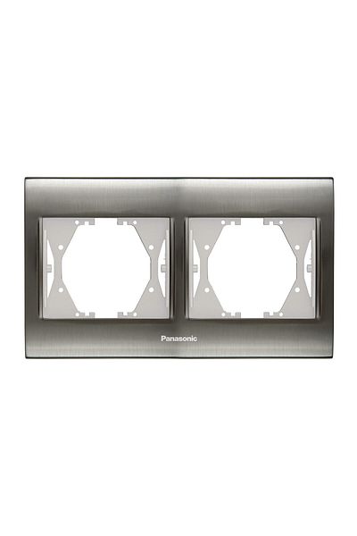 PANASONIC Double Frame Inox White Dore Thea Blu