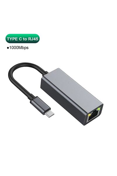 Choice 1000Mbps Type C 1000Mbps Ethernet Adapter USB 3.0 Type C to RJ45 Network Card Android USB Lan Intern