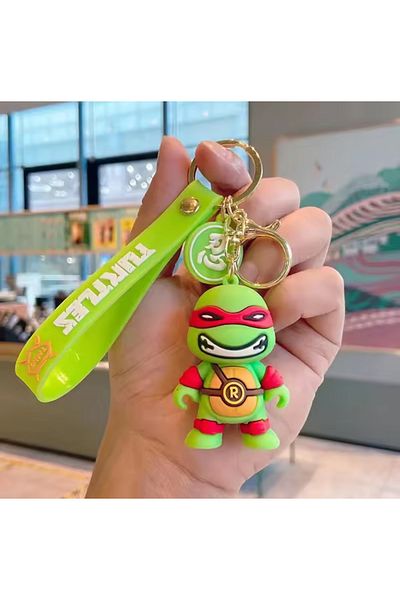 Wolawood Ninja Turtles Keychain Cute Figured Silicone Bag Ornament Colorful Accessory Gift Character