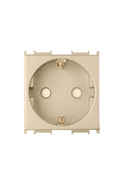 PANASONIC Schuko Socket with Child Protection, Modular, Dark Gold 2M