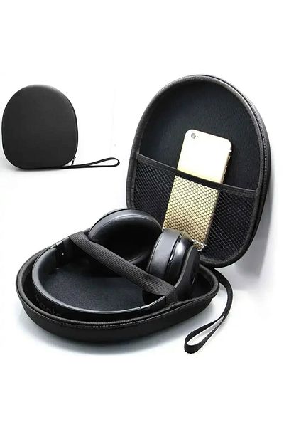 Choice Black Portable Headphone Carry Case Headset Protector Shockproof Earphone Container Company Travel S