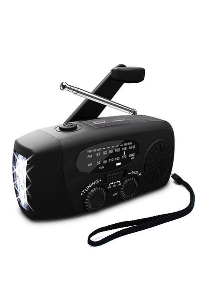 Choice Black Hot Multifunctional Solar Hand Crank Radio AM/FM/NOAA Portable Weather Radio Power Bank Solar