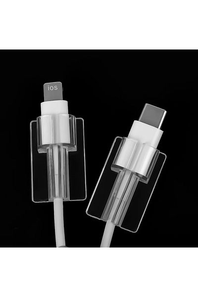 Choice 5 قطع من غلاف حماية كابل الشاحن المصنوع من السيليكون الناعم، مناسب لأجهزة Apple IPhone D