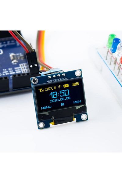 Choice 0.96inch 0.96 Inch OLED I2C IIC Display Module 12864 128x64 Pixel SSD1306 Mini Self-Luminous OLED Sc