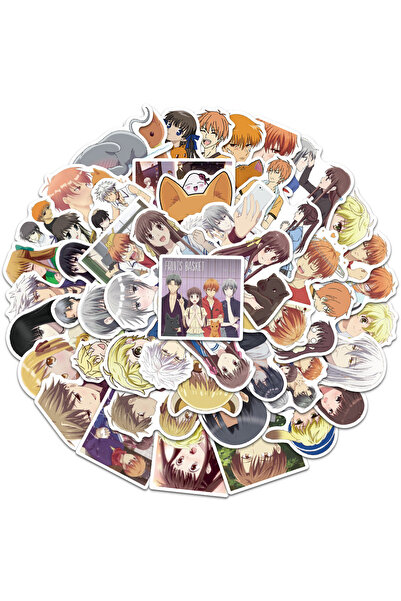 Choice 50 قطعة من ملصقات سلة الفاكهة، ملصقات فينيل مقاومة للماء برسومات كرتون...