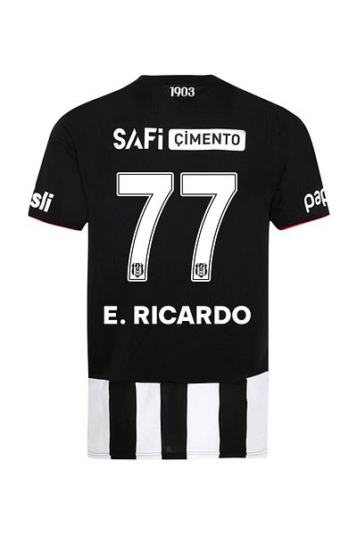 Quaxram Bêiktas - E. RİCARDO 77 Noul sezon (25-26) Tricou de fotbal pentru adulți și copii - cu stick