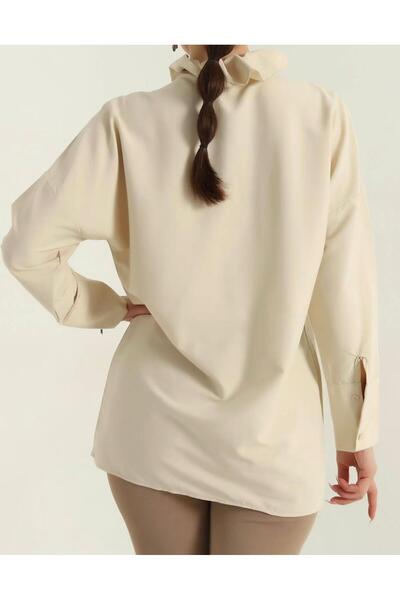 Azda Μοντέλο Aerobin Γυναικείο πουκάμισο με βολάν με κορδόνια μπροστά:594