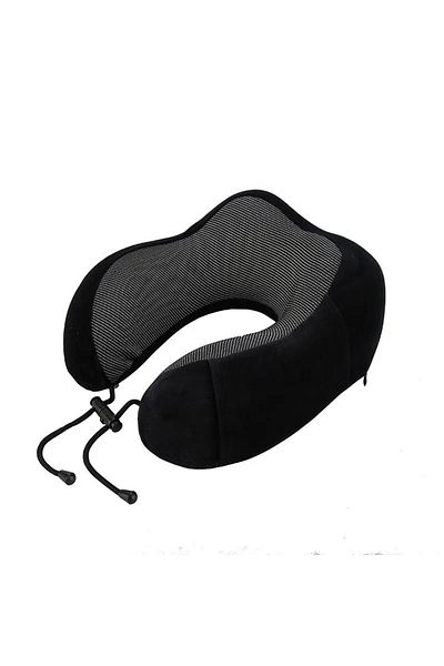 Choice black Soft Travel Pillow U Shaped Travel Healthcare Memory Foam Neck Cervical Airplane Pillow Neck C