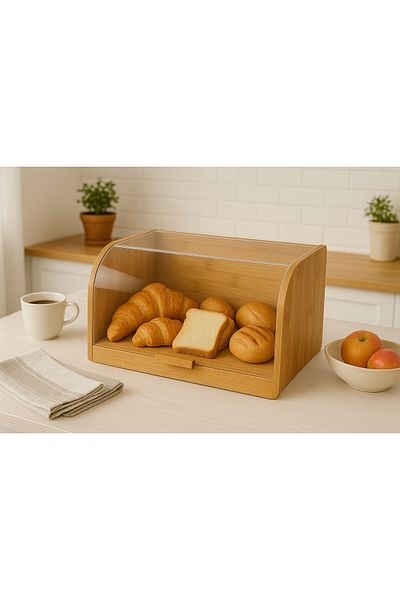 Living Rectangular Food Storage Container – Wooden Base with Clear Acrylic Lid
