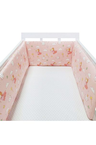 Choice NO6Pink Gril Baby Bumper Chichonera Crib Cot Protector Infant Cotton Children's Bed Barriers Newborn