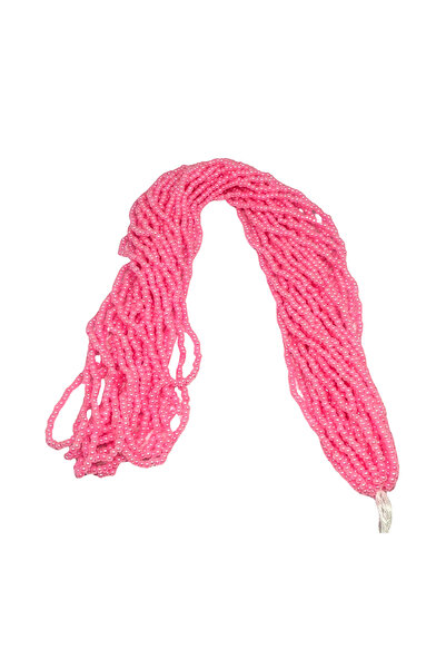 Bi hızlı Cam Kum Boncuk 11/0 Dizili Çek Boncuğu, Cezaevi Boncuğu, 2 mm Parlak Pembe