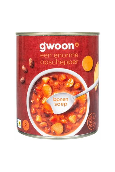 G’woon ready-made bean soup with smoked sausages, 800 ml