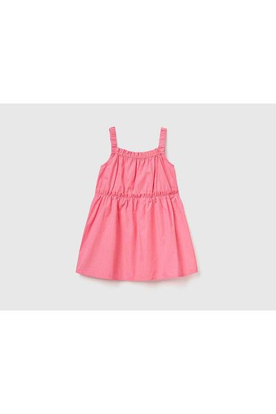 United Colors of Benetton Lightweight Girls' Dress with Shoulder Straps